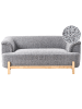 Beliani 2-Sitzer Sofa ALNOR in Grau/Braun - (W) 162 x (H) 67 x (L) 85 cm