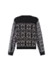 faina Damen Strickpullover Mit Pailletten in SCHWARZ