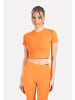 SMILODOX Crop Shirt Kenna in Orange