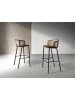 Angel Cerdá Hocker 4128 in Braun/Schwarz – (B)51 x (H)95 x (T)50 cm