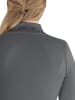 Circle Five Damen Shaping Zipper Jacke Trainingsjacke in Anthrazit