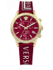 Versace Quarzuhr für Damen in rot