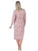 NORMANN Normann Damen Nachthemd fraulich in floralem Design - 88164 in altrose