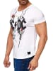 Arizona-Shopping T Shirt AC/DC Rosen Print H2164 in Weiß