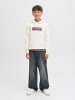 JACK & JONES Junior Kapuzenpullover in Antique White
