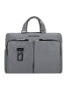 Piquadro Harper Aktentasche Leder 40 cm Laptopfach in grey