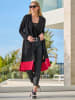 Heine Longstrickjacke in schwarz-sand-gemustert