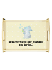 Mr. & Mrs. Panda Großes Tablett Elefant Seifenblasen mit Spruch in Gelb Pastell