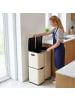 relaxdays Mülleimer in Beige - 60 Liter