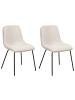 Beliani 2er-Set Esszimmerstuhl LORIDA in Beige