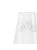 Mr. & Mrs. Panda Gravur Glas Biene Liebe ohne Spruch in Transparent