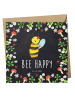 Mr. & Mrs. Panda Einladungskarte Biene Happy mit Spruch in Kreidetafel