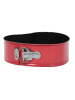 La Cucina Backform in Herzform in Rot, (B) 21 x (H) 7 x (L) 21 cm
