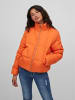 Vila Kurze Puffer Stepp Jacke mit Stehkragen VITATE in Orange