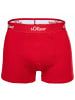 S. Oliver Boxershort 3er Pack in Rot/Marine/Weiß