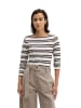 Marc O'Polo Gestreiftes Longsleeve regular in Medium Beige