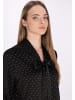 DreiMaster Damen Bluse in Schwarz Gepunktet