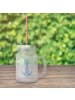 Mr. & Mrs. Panda Glas Mit Henkel Anker Blau ohne Spruch in Transparent