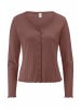 Hessnatur Hessnatur Pointelle Cardigan PURE COTTON aus reiner Bio-Baumwolle in rosébraun