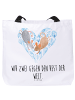 Mr. & Mrs. Panda Shopping Bag Mäuse Herz mit Spruch in Weiß