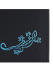 oxmox New Cryptan Geldbörse RFID Schutz 10 cm schwarz-lizard 2.0 cyan