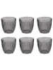 Butlers Trinkglas LINEE 6er-Set in Grau