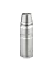 relaxdays Edelstahl-Trinkflasche in Silber - 500 ml