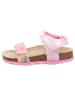 superfit Tieffußbett Sandale FUSSBETTPANTOFFEL in Rosa/Mehrfarbig