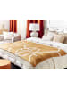 Beliani Kuscheldecke PALHI in Orange/Weiß - (W) 130 x (H) 0.3 x (L) 170 cm