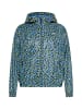 Schmuddelwedda Damen Regenjacke in Stahlblau Limette Leo