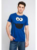 Logoshirt T-Shirt Krümmelmonster in blau