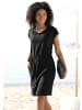 Beach Time Jerseykleid in schwarz