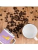 Mr. & Mrs. Panda Camping Emaille Tasse Verlobung Glück mit Spruch in Lavendeltraum
