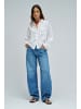 Salsa Jeans Langarmbluse Oversize Basic in White