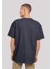 F4NT4STIC Heavy Oversize T-Shirt Ahoi Anker Knut & Jan Hamburg in marineblau