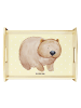 Mr. & Mrs. Panda Sofa Tablett Wombat ohne Spruch in Gelb Pastell