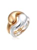 Elli Ring 925 Sterling Silber in Zweifarbig