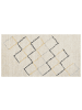 Beliani Kurzflor TEZPUR in Beige/Schwarz/Gelb - (W) 80 x (H) 150 x (L) 150 cm