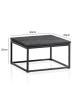 KADIMA DESIGN Couchtisch 60x60x35 cm Mango Massivholz / Metall Sofatisch