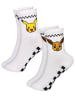 Pokemon 2er Pack Pokemon Socken Pikachu & Evoli Tennissocken Söckchen in weiß