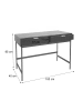 MCW Konsolentisch O41 Industrial Schublade Melamin 85x100x40cm, Holzoptik schwarz