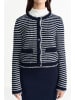 Rich & Royal Strickjacke in marine weiß - 0001