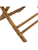 Beliani Outdoor Bistrotisch MOLISE in Braun - (W) 70 x (H) 73 x (L) 70 cm