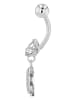 Adeliás Damen Piercing aus Edelstahl in silber