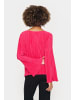 SAINT TROPEZ Langarm-Bluse ZuniSZ Gerade Passform in Bright Rose
