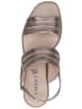 Caprice Sandalen in Taupe