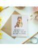 Mr. & Mrs. Panda Klappkarte Otter Blumenstrauß mit Spruch in Grau Pastell