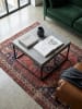 KADIMA DESIGN Couchtisch 60x60x38 cm Sofatisch in Beton-Optik Modern, Design in Grau