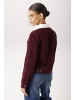 Aniston CASUAL Cordjacke in weinerot-wollweiß