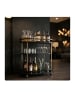 relaxdays Servierwagen in Schwarz/ Gold - (B)72 x (H)77,5 x (T)42 cm